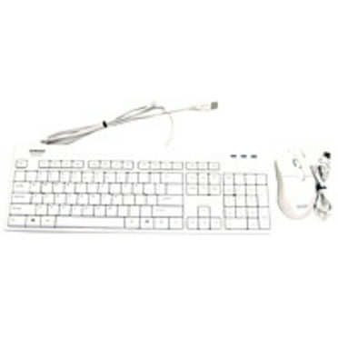 Iriver Retro Wireless Keyboard and Mouse Set Long Battery Life 2.4GHz Plug and Play Connection Keyboard and Mouse Included Yellow-White 